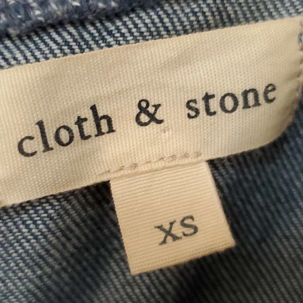 Anthropologie Cloth & Stone denim crop top - Picture 5 of 7